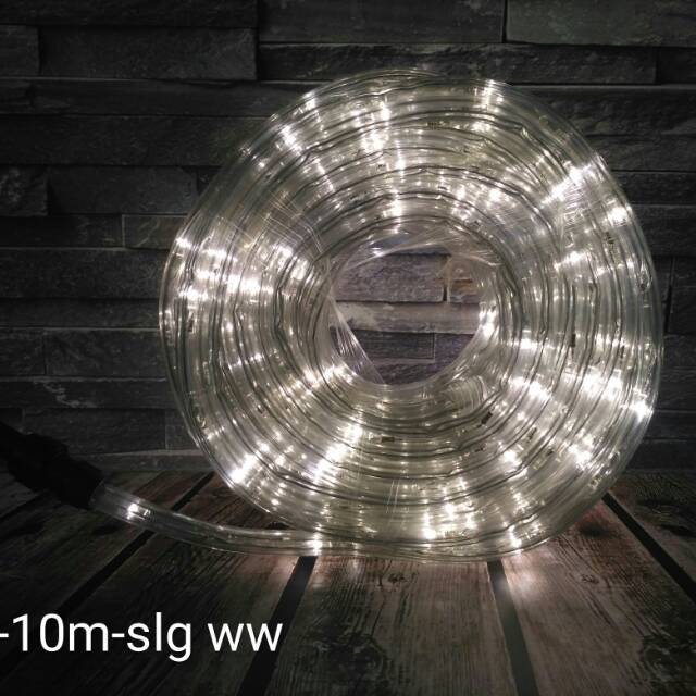 Lampu led hias selang outdoor 10m warm white (kuning) K.A.P