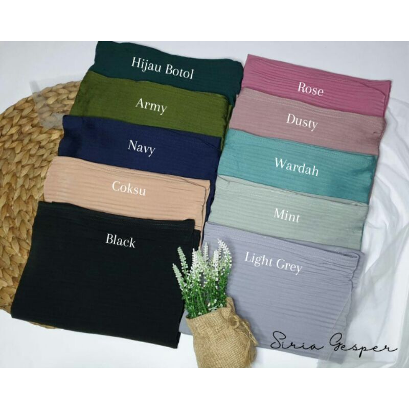 Jilbab Instan Bergo Daily Syria Gesper Plisket Original Albilal-1