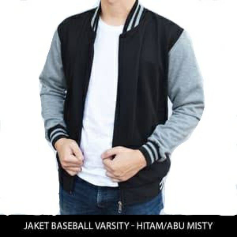 Jaket Baseball Zipper Retsleting Polos