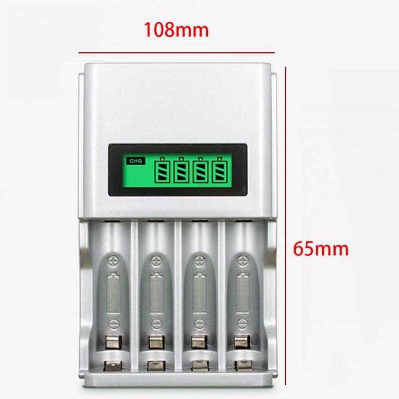 Taffware Charger Baterai 4 Slot LCD Display for AA AAA NiMh NiCd C903W