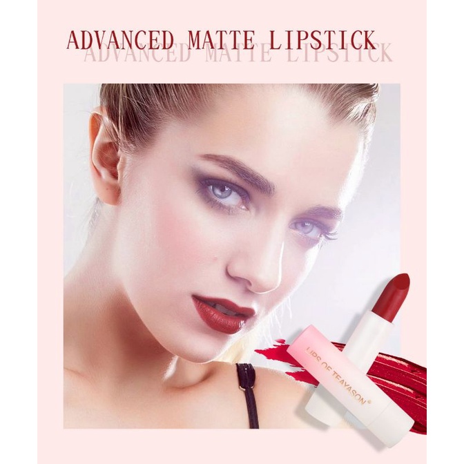 Matte Velvet Texture Lip Gloss TEAYASON Original Lipstick Moisturizing Lip Tint Waterproof Terlaris