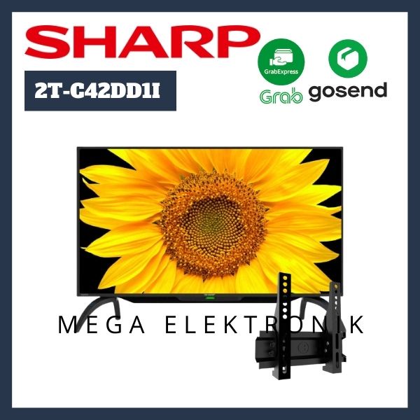 Sharp 2T-C42DD1I Digital Led TV 42 Inch + bracket