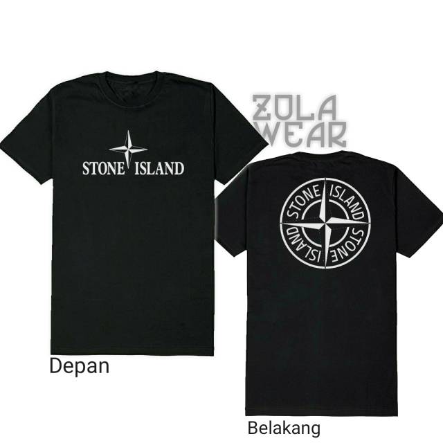 Tshirt baju kaos stone island awaydays football hitam putih terbaru terlaris persib bandung persija