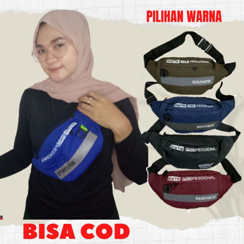 TAS PINGGANG MURAH OB RANDOM  (HARGA GROSIR)  -TAS WANITA-TAS SLEMPANG-TAS PRIA-TAS WATERPROOF-TAS JALAN