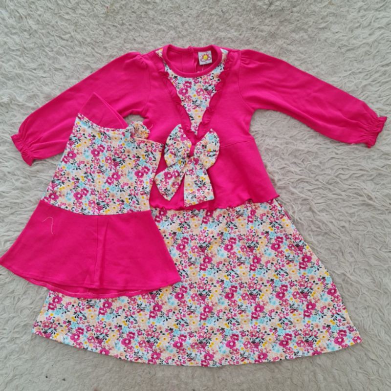 flower ribbon Gamis ANAK