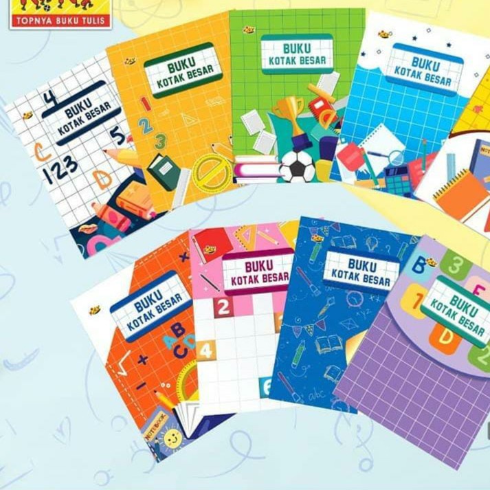 Buku Tulis Halus Kasar Dan Kotak Isi 38 Lembar Kiky