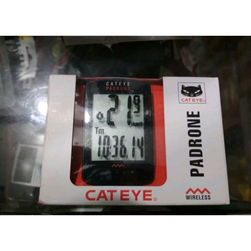 speedometer sepeda wireless cateye padrone