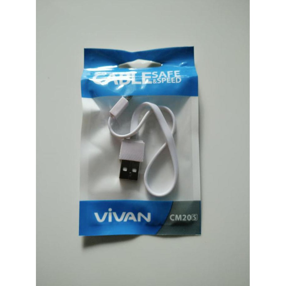 BEST SELLER USB KABEL DATA CHARGE VIVAN ORIGINAL PENDEK USB CABLE CAS ANDROID HP DISKON