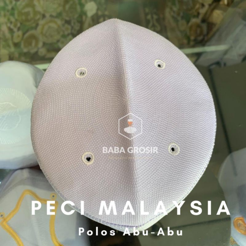 Peci Malaysia Polos Abu-abu | Peci Malaysia Abu-abu