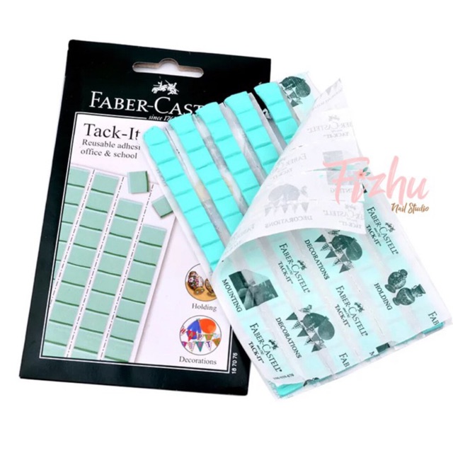 

perekat / tack it faber castle 90pcs hijau / tack it faber castle putih 90pcs