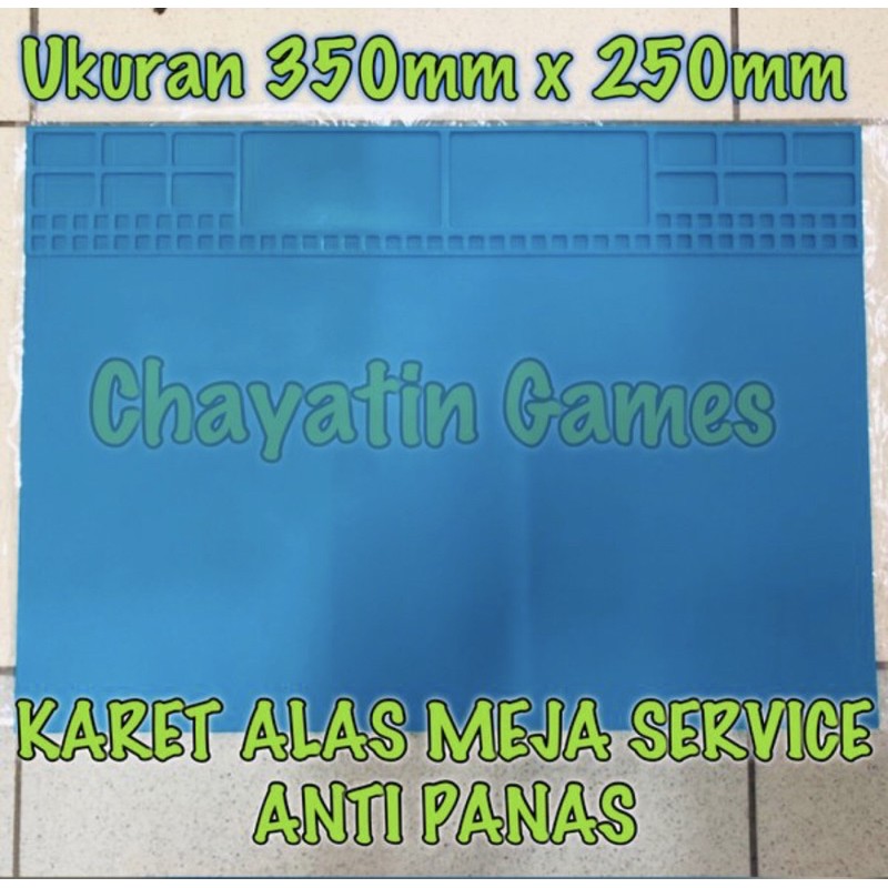 Karet Tatakan Meja Service Anti Panas 250x350mm / Alas meja servis