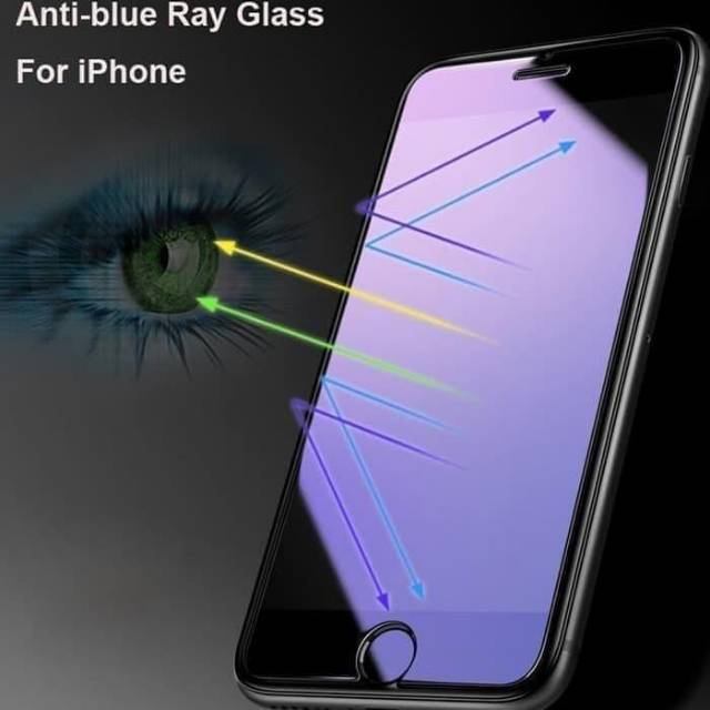 TEMPERED GLASS FULL BLUE RAY ANTI  RADIASI iphone 5,6,6+,7,7+,8,8+,x,xr,xs,xs max,11,11 pro,pro max