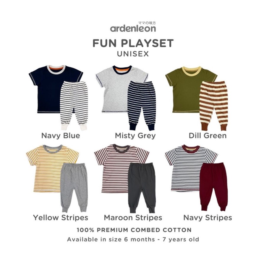 ARDENLEON Unisex Fun Playset Setelan Anak / Setelan Anak Unisex Arden