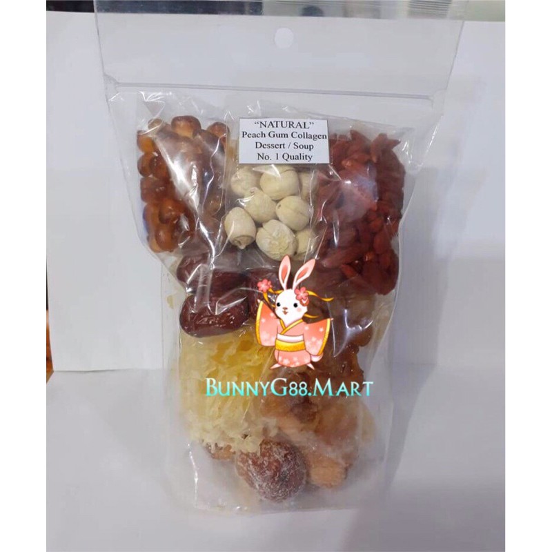 

PEACH GUM COLLAGEN DESSERT PAKET LENGKAP/TAO JIAO KOLAGEN/GETAH PERSIK