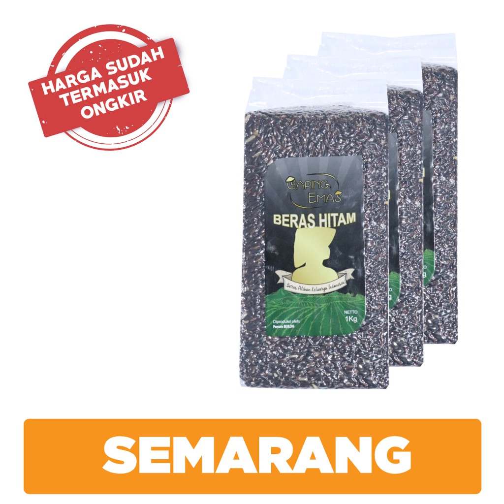 

Beras Hitam Caping Emas 1Kg 3 Pack (Harga + Ongkir) - SMG