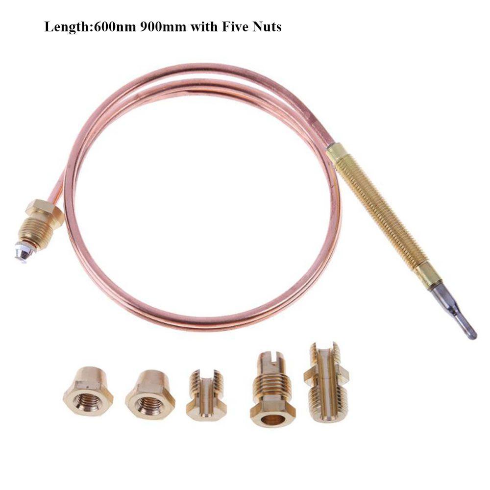 Populer Universal Thermocouple Lima Set Pengganti Mur Suhu Probe Kit Flameout Perangkat Perlindungan