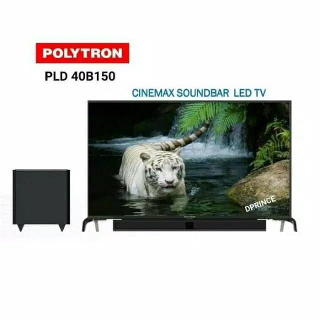 LED TV Polytron Cinemax Soundbar 40 inch PLD40B150 Garansi Resmi