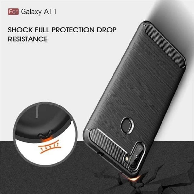 Case Samsung A11/M11 Fiber Carbon Ultimatte Premium Quality