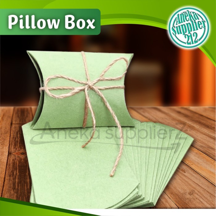 

Pillow Box - Gift Box - Kotak Souvenir - HIJAU - S (20 pcs)