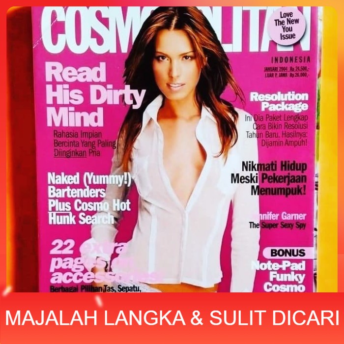 Jual Majalah Cosmopolitan Jan 2004 Cover Petra Nemeova Langka Shopee