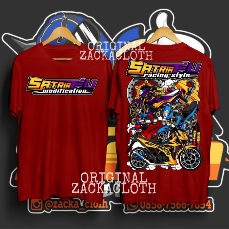 kaos satriaFU/KAOS motor satriaFU/KAOS SATRIA MODIFICATION/kaos racing/ kaos original suzuki satria 