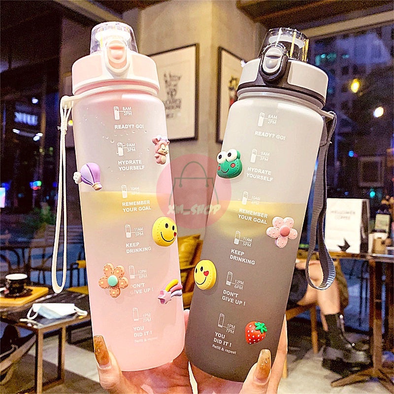 BOTOL MINUM 1100 LITER GRADASI ANAK SEKOLAH DEWASA FREE STIKER