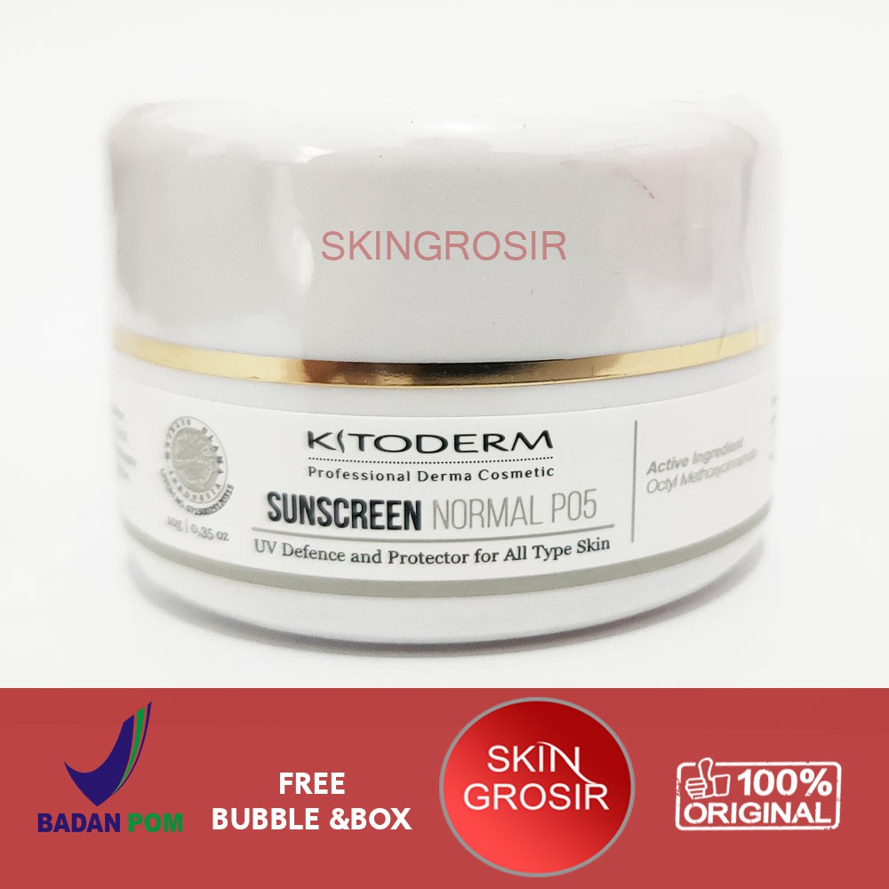 [READY STOCK[ Kitoderm Sunscreen Normal P05 10gr Original / Tabir Surya Normal SPF 50 BPOM GROSIR