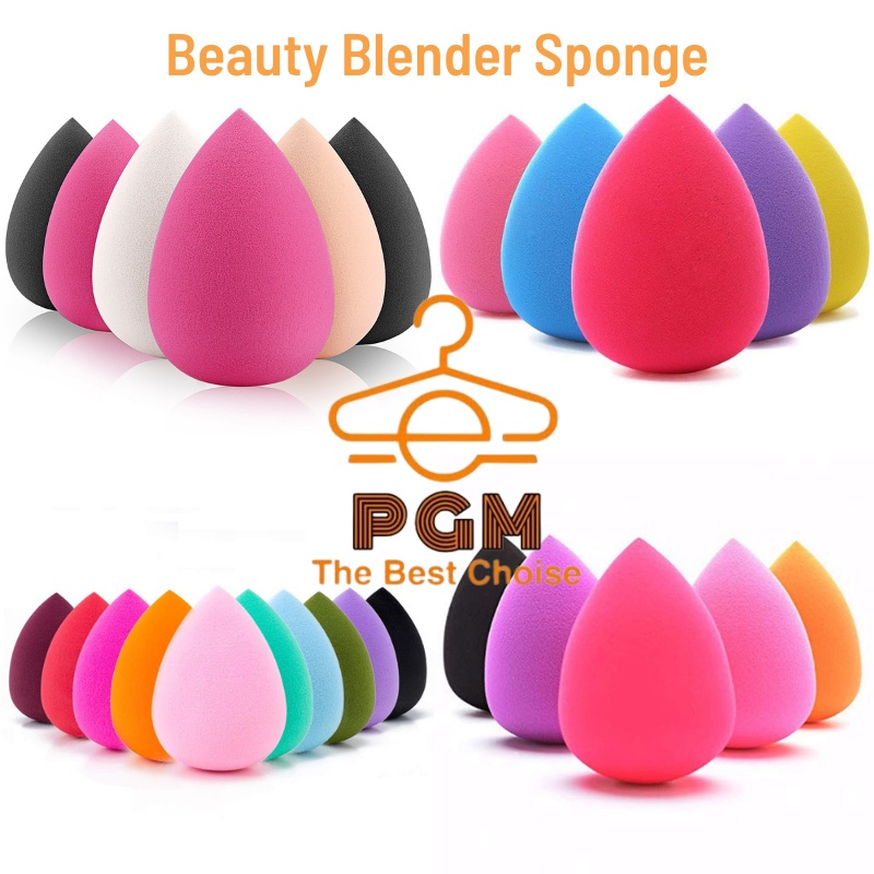 Beauty Blender Tear Drop Egg Spons Make Up colorfull Sponge Telur Alat Kosmetik Spons Telor