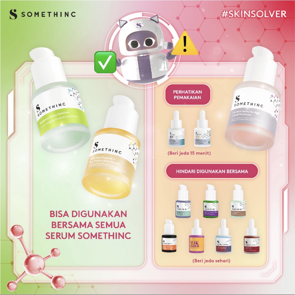 SOMETHINC 60% Vita Propolis + Bee Venom Glow Serum - Kulit Glowing Bebas Jerawat 20ml