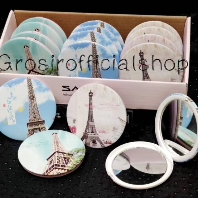 CERMIN BULAT KARAKTER - KACA MINI TRAVEL MOTIF