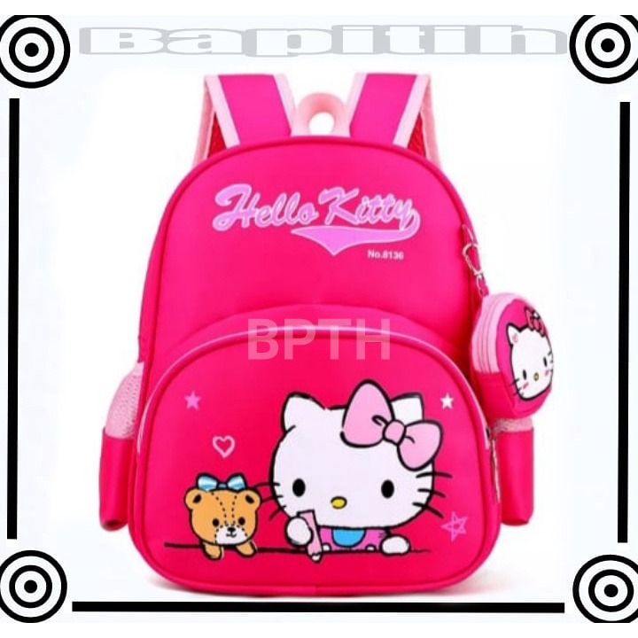 BPT HELLO KITTY Tas Sekolah Anak Perempuan / Tas Ransel Anak / Tas Punggung