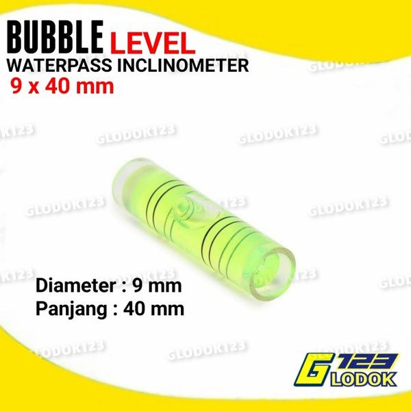 Bubble Level Silinder Spirit Leveling Waterpass Inclinometer Alat Ukur