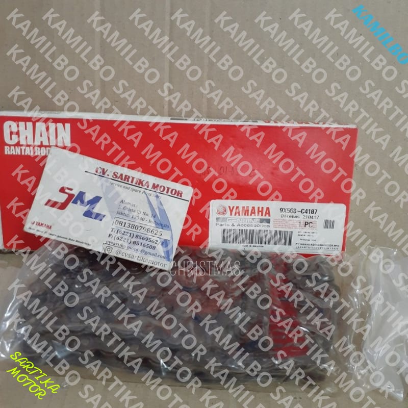 (100% Original ) Rantai Roda Jupiter Z New 0/ Chain 0/ 9X568-C4107 Mantap Gan