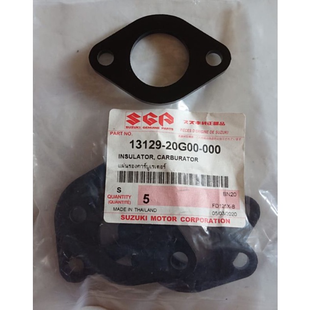 INSULATOR EBONIT BONIT KARBURATOR SUZUKI SHOGUN R 125 RR125 SP ARASHI ORI SGP