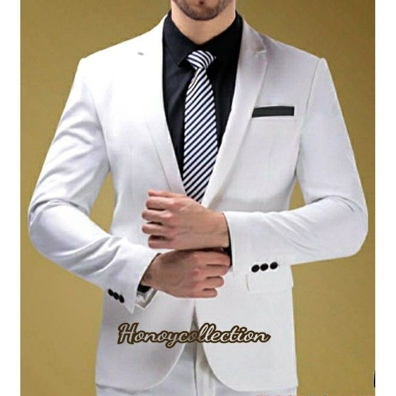 JAS PRIA PUTIH | JAS PUTIH PRIA | BLAZER PRIA PUTIH | JAS FORMAL PRIA | BLAZER PUTIH