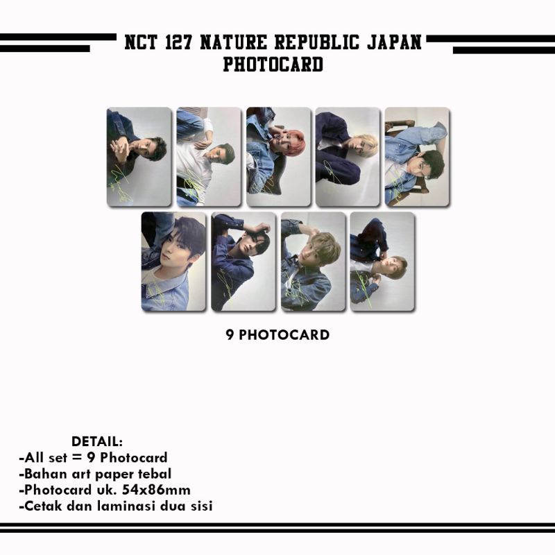 NCT 127 x NATURE REPUBLIC CICA JAPAN PHOTOCARD