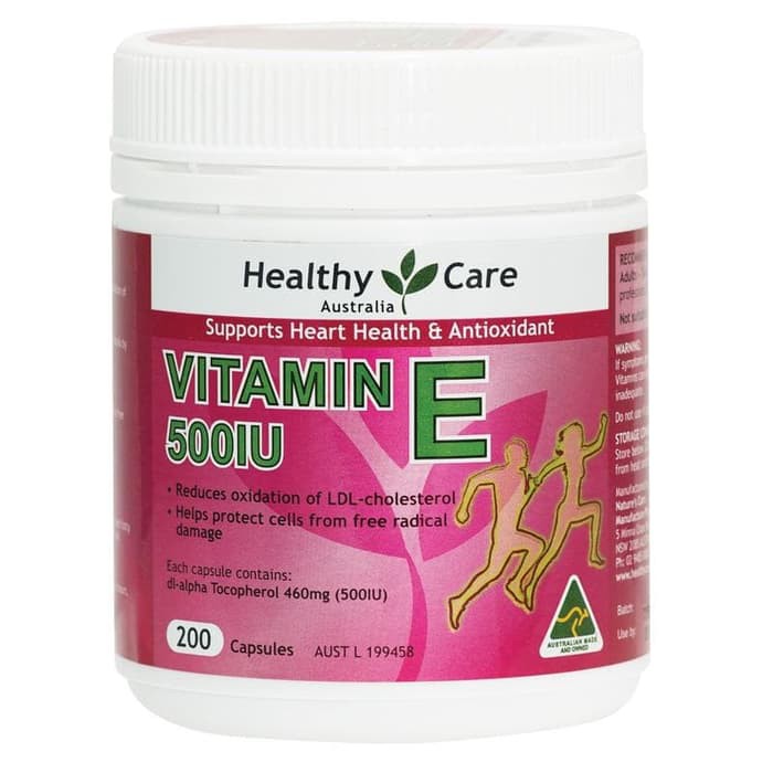 Healthy Care Vitamin E 500iu  200 Capsules