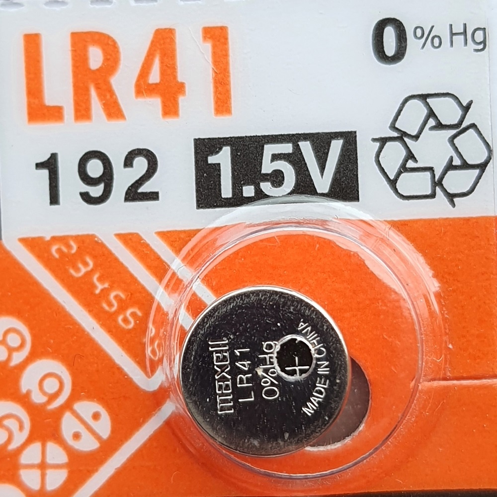 Maxell LR41 Original Battery 192 92A LR736 AG3 Baterai Asli Jam Kalkulator Termometer Dll