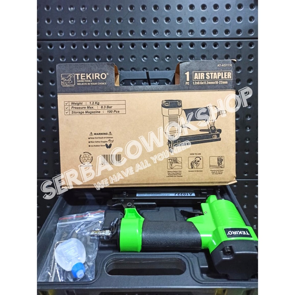 Tekiro Air Nailer Gun 1022J Mesin Staples Angin Paku Tembak U Termurah Berkualitas