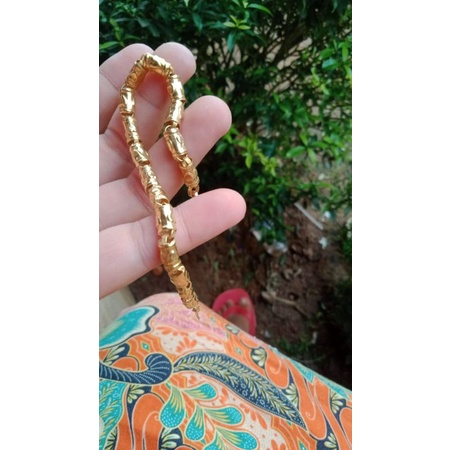 Gelang replika emas24k bambu 2suku