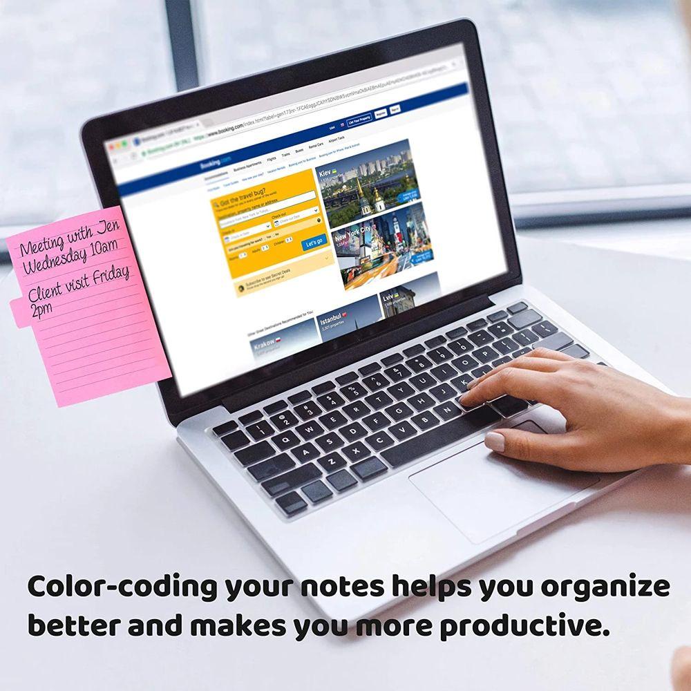 Lanfy Sticky Notes Perlengkapan Kantor Sekolah Notepad Stabilo Strip Penjadwal Kertas Self Adhesive Bendera Index Tab