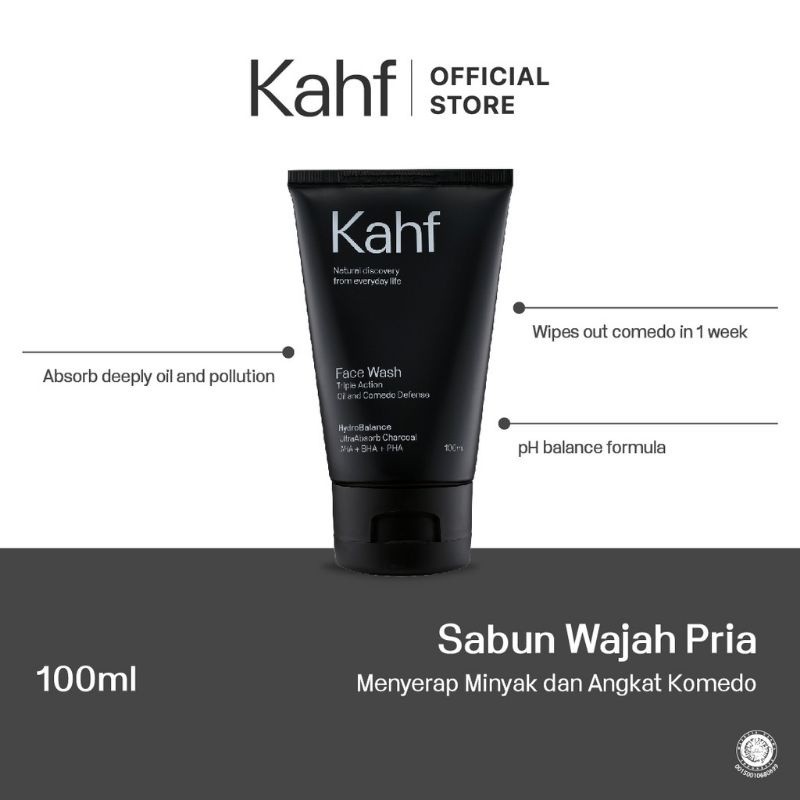 Kahf Face Wash Triple Action Oil &amp; Comedo Defense 100ML