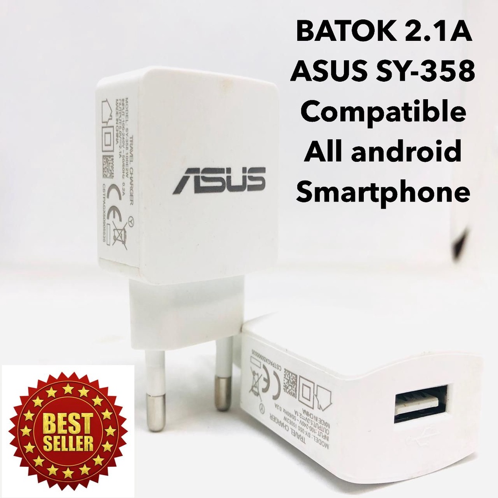 BATOK CASAN ADAPTOR CHARGER ASUS  2.1A