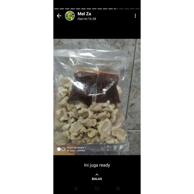 

pink 1kg tekwan kering ikan tenggiri + bonus minyak bumbu khas palembang dan sambel black Chili oil