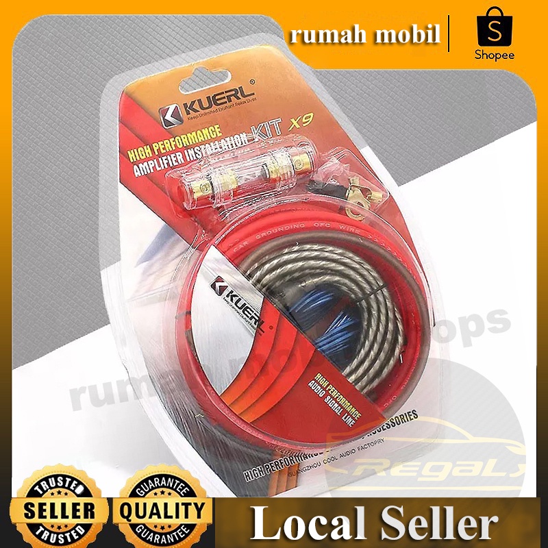 10GA Kit Kabel Speaker Audio Mobil Amplifier Player Konversi Audio Mobil / Kit Kabel Subwoofer Mobil / Kit Pengkabelan Amplifier Mobil 10GA - Kabel Speaker Mobil