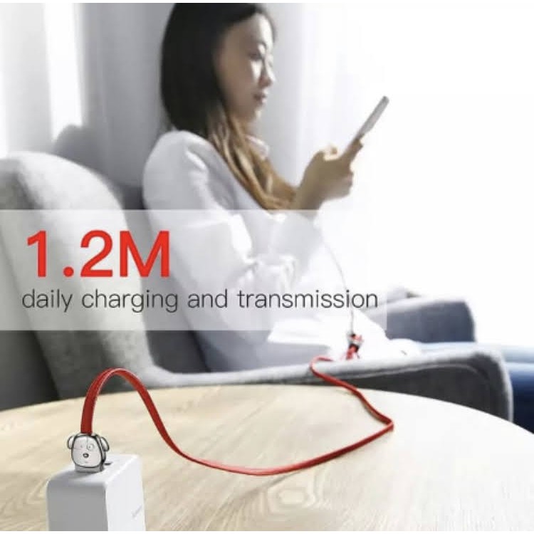 Kabel Data BASEUS Primary Colors 3in1 Micro Lightning Type C 3.5A 1.2M