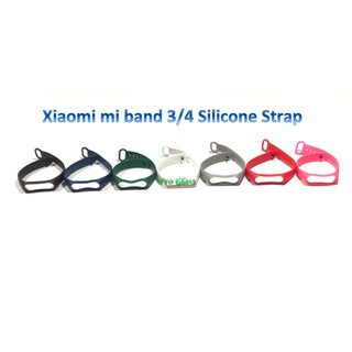 Strap Silicone for Xiaomi Mi Band 3 / 4 Gelang Rubber Silikon