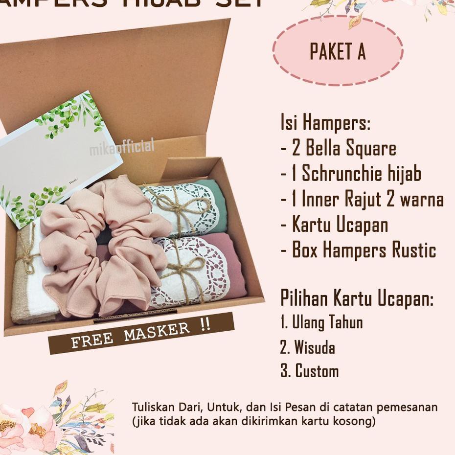 

Bagus Banget.. HAMPERS HIJAB SET / KADO HIJAB / KADO ULTAH WISUDA WEDDING / GIFT BOX MURAH