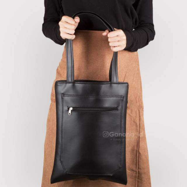 Tote Bag Nude Black / Shoulder Bag / Tas Korea