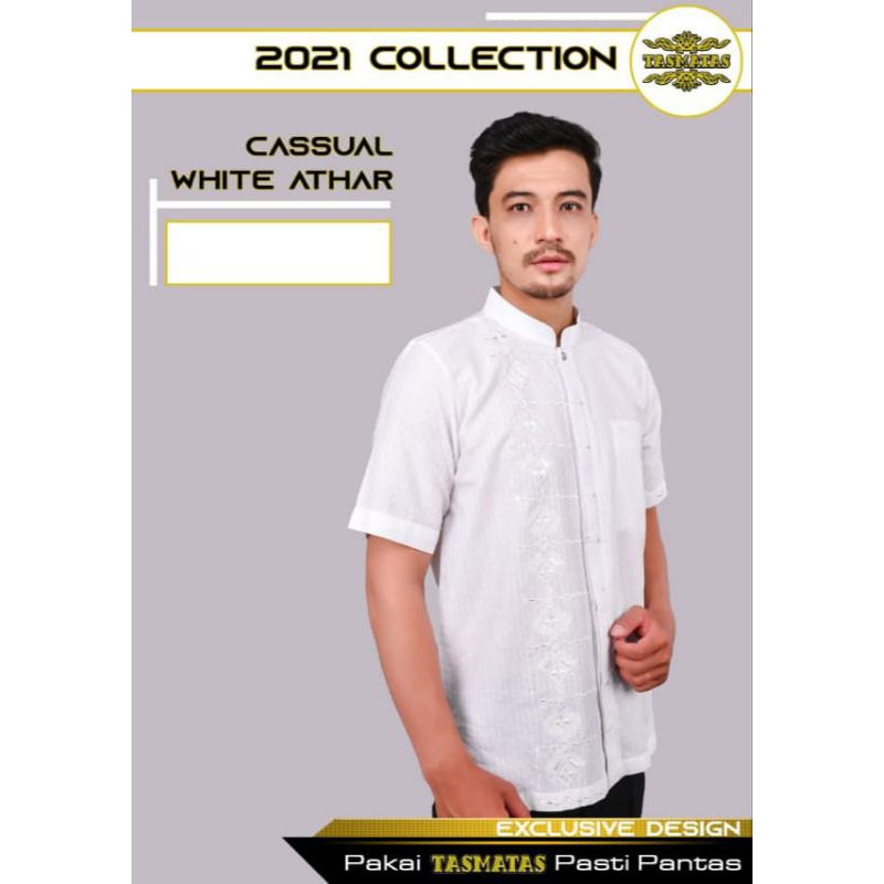 2021 Tasmatas Collection FASHION BAJU BUSANA MUSLIM PRIA Baju Koko Muslim Pria Katun Bordir athar